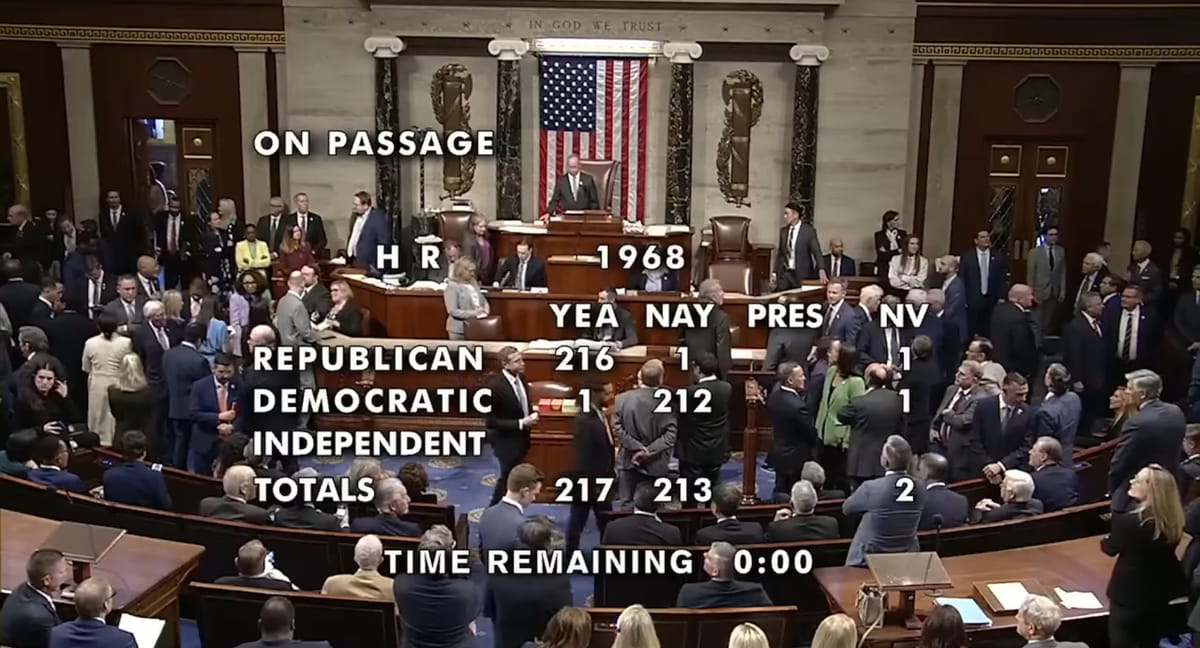 House Passes Continuing Resolution to Keep Government Operating through September