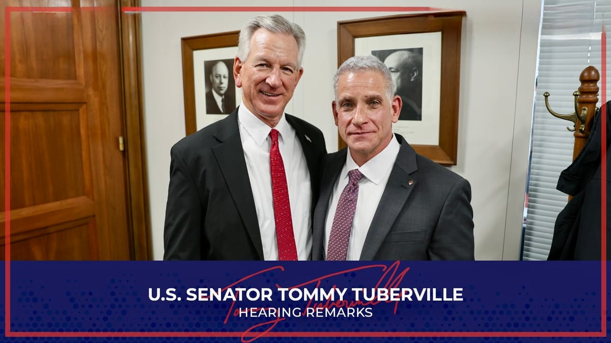 Senator Tuberville Introduces Dr. Brian Christine at Senate HELP Hearing