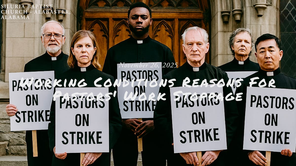 Working Conditions Reason For Pastors' Work Stoppage