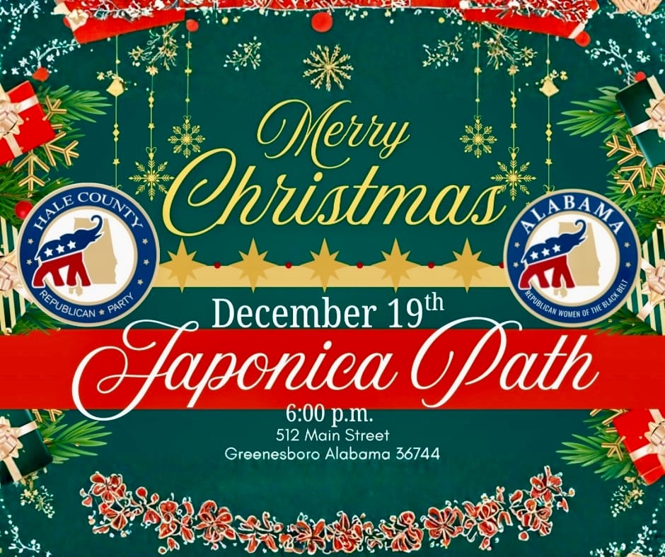 Hale County GOP Christmas Party to be Friday, December 19