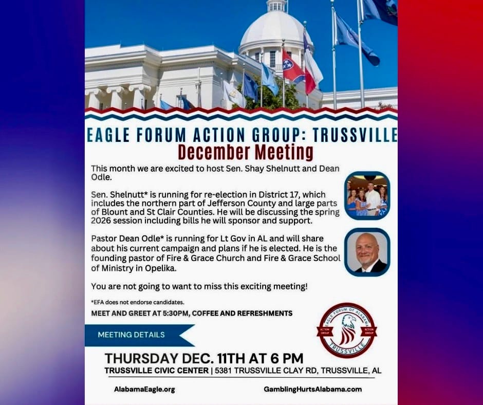 Eagle Forum of Trussville to Meet December 11