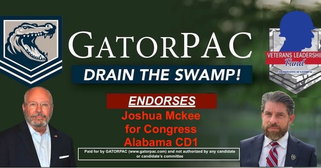 GatorPAC Backs Joshua McKee in AL-1 GOP Contest