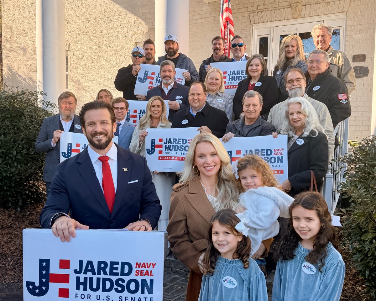 Hudson Stays in Alabama Senate Race, Calls for Unscripted Debates