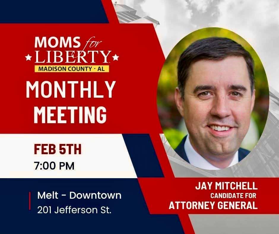 Moms for Liberty Madison County to Host Jay Mitchell Feb. 5