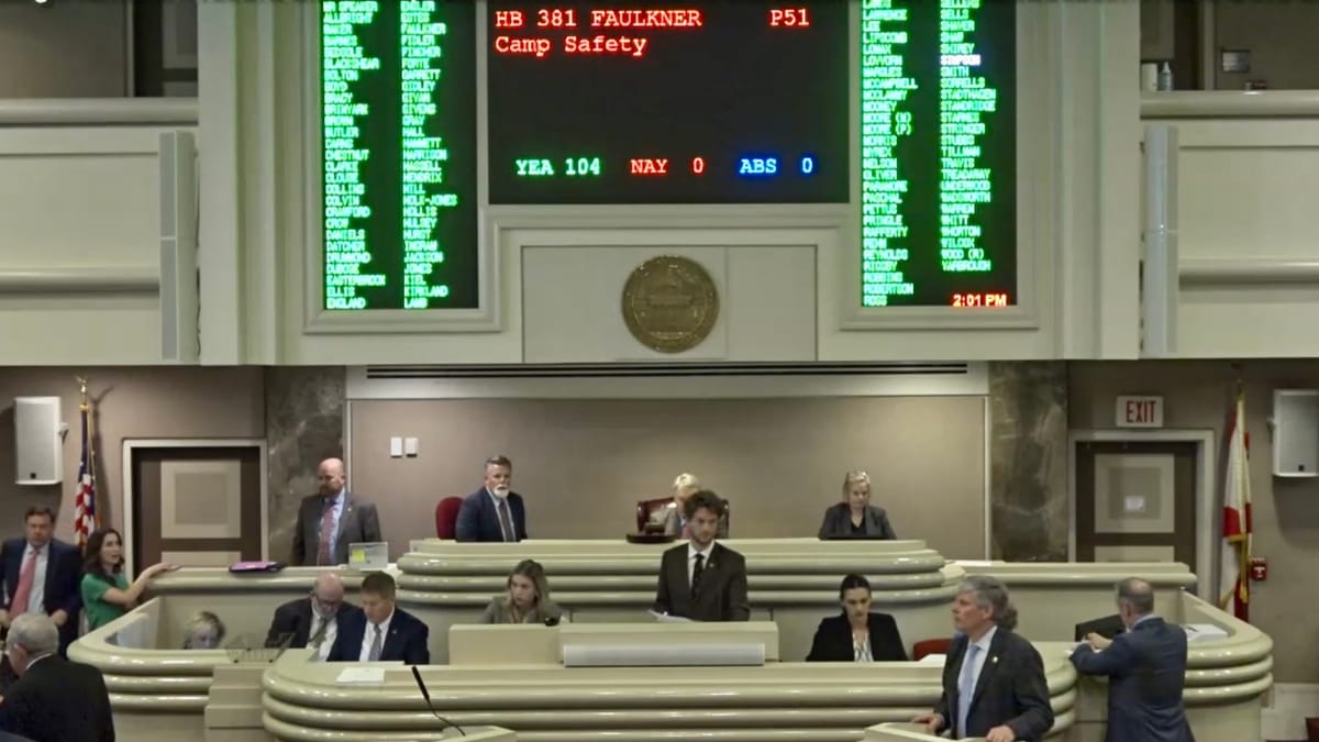 Camp Safety Bill Passes Alabama House