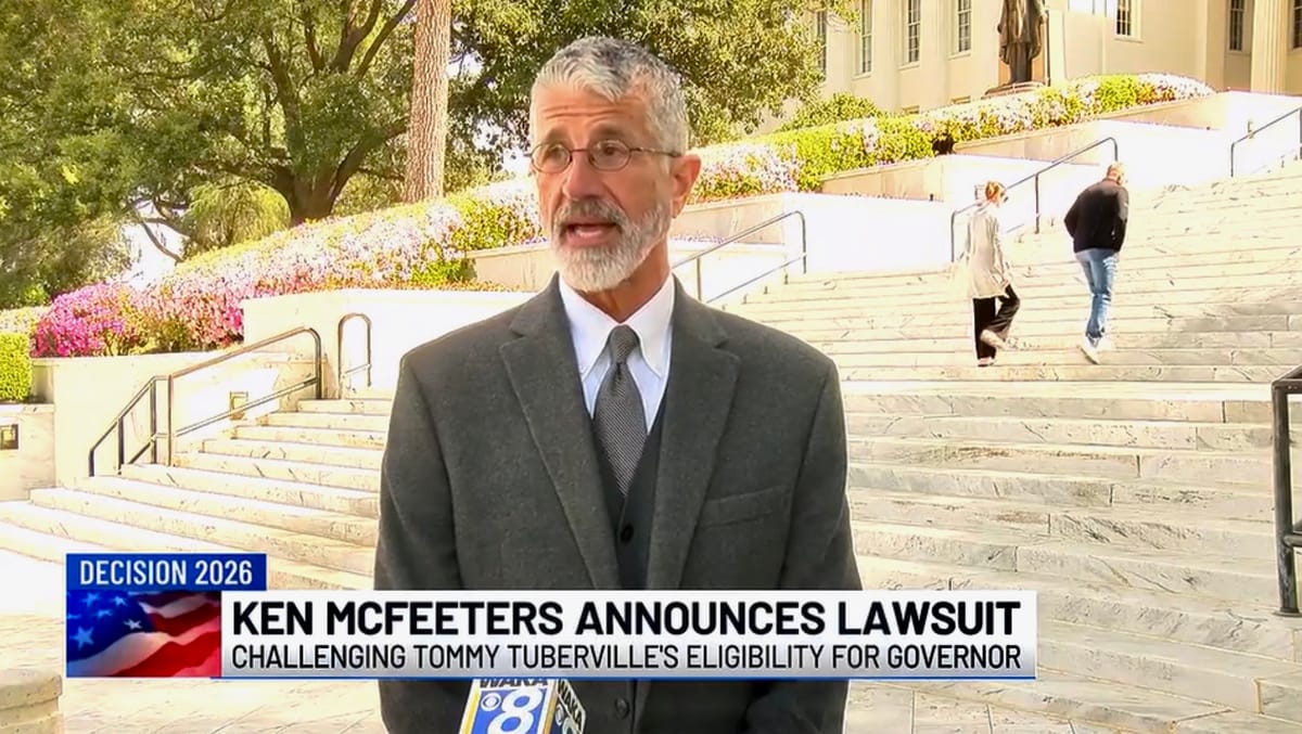 McFeeters Sues Tuberville Over Residency