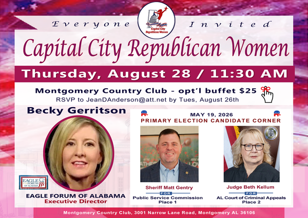 Meeting Update: Capital City Republican Women on August 28