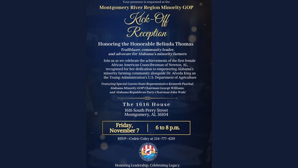 Montgomery River Region Chapter of the Alabama Minority GOP Hosts Kick-Off Reception