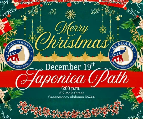 Hale County GOP Christmas Party to be Friday, December 19