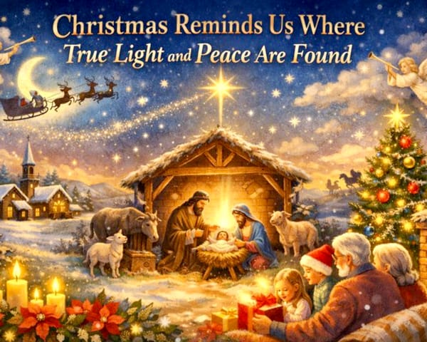 Christmas Reminds Us Where True Light and Peace Are Found