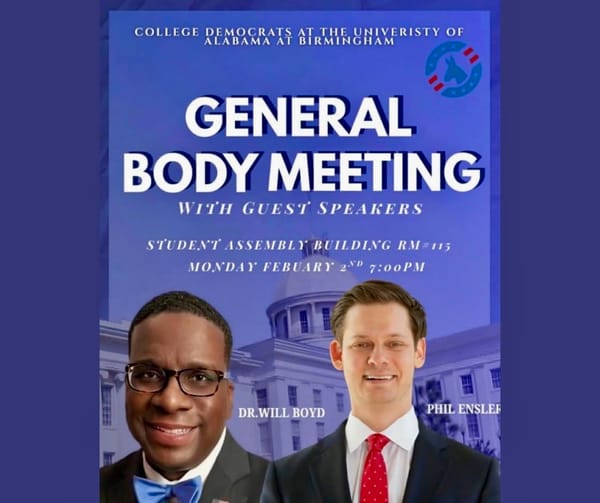 UAB College Democrats to Host Will Boyd, Phil Ensler Feb. 2