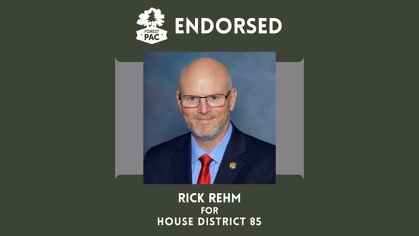Forestry Association Backs Rehm for House District 85